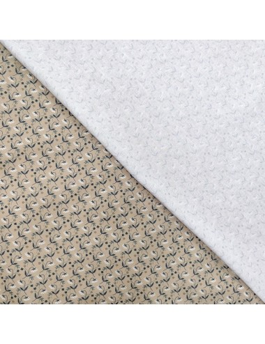 Comprar Tela Taupe Flower Drops Yardage | Windham Fabrics