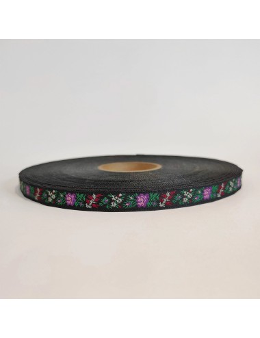 Comprar Cinta floral negra/morada