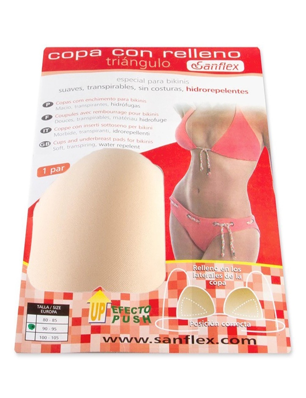 Comprar Copa con relleno triangular - Bikini