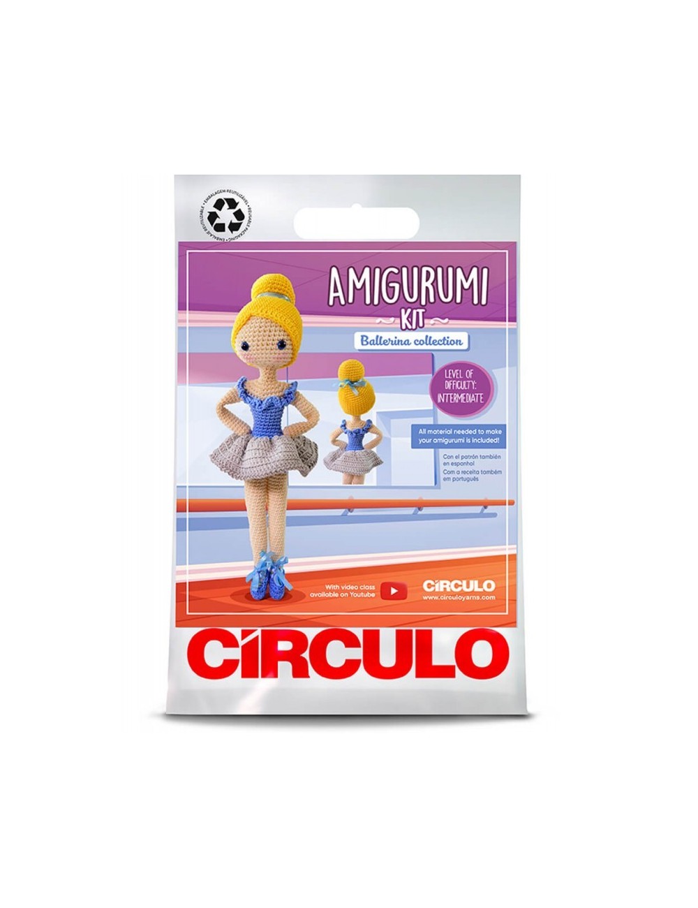 Comprar Kit Amigurumi Ballerina Vicky | Lanas Circulo Comprar Kit Amigurumi Ballerina Vicky | Lanas Circulo